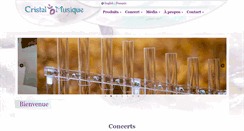 Desktop Screenshot of cristalmusique.ca