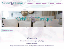 Tablet Screenshot of cristalmusique.ca